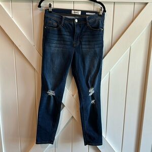Size 8 Angel Skinny Distressed Knee Jeans